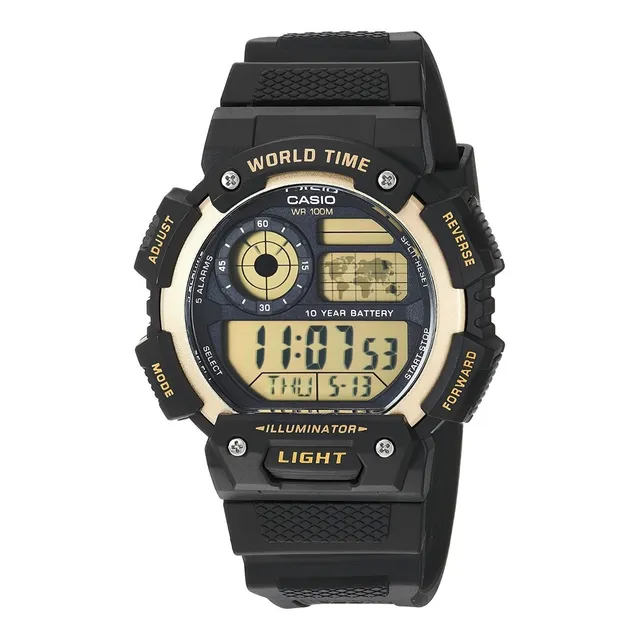 Reloj Casio Ae-1400wh Crono Alarma Wr100m Impacto Online
