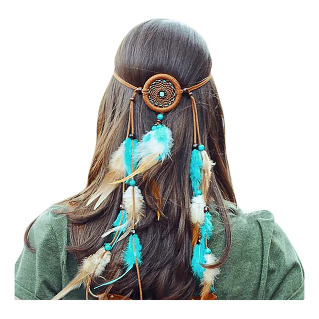 Yc Adornos Para Mujer, Estilo Bohemio, Vintage, Plumas