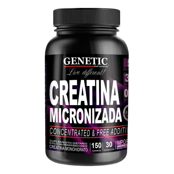 Creatina Monohidrato Genetic Crecimiento Fuerza Resistencia 