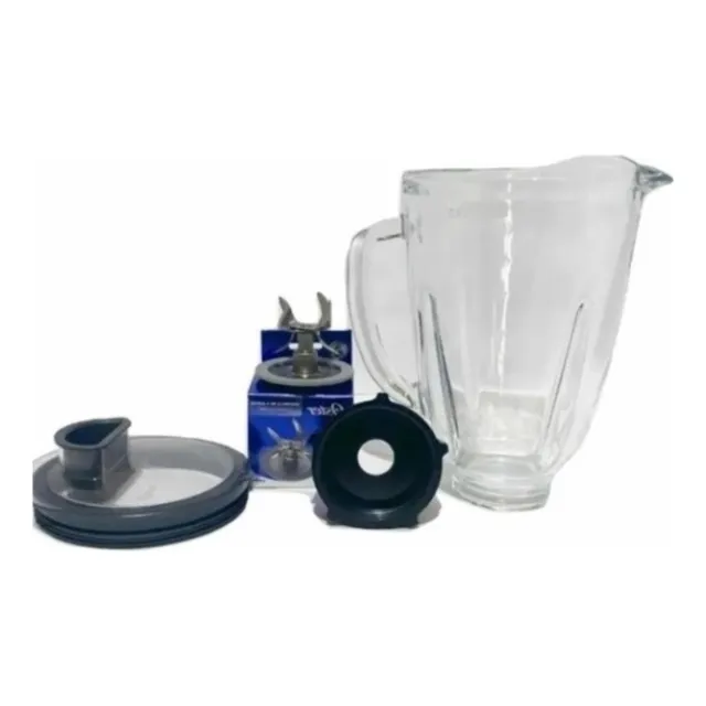 Vaso Reversible Vidrio + Cuchilla 6 Aspas + Tapa-baseoster