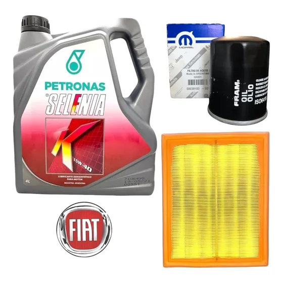 Kit Service Aceite Selenia K + Filtros Fiat Siena Palio Fire