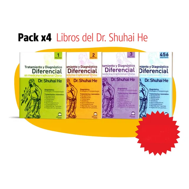 Pack 4 Libros Del Dr. Shuhai He - Medicina Tradicional China