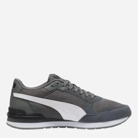 Tênis Masculino E Feminino St Runner V4 Mesh Puma Cool Dark Gray-puma White-puma Black Liso 42 Br