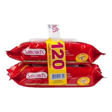 Pack Simonds Toallitas Húmedas Baby Care