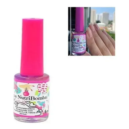 NutriBomba Esmalte 9mL Fortalecedor Crescimento