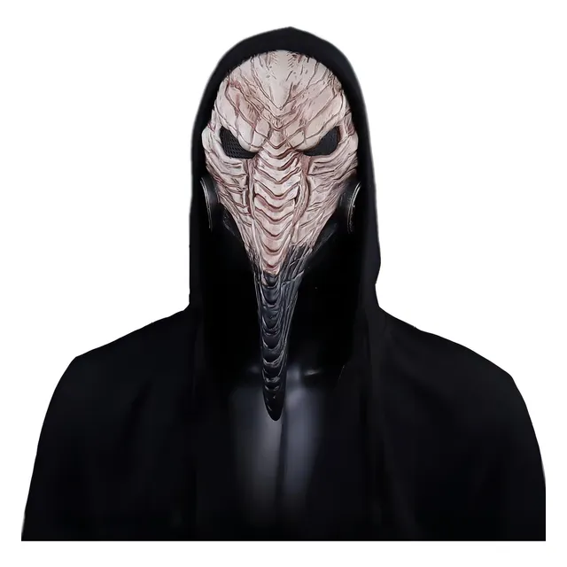 Látex Bird Máscara Falcão Águia Carnaval Halloween Cosplay Cor Bege Homem Pássaro