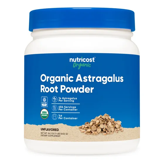 Suplemento Nutricost De Raíz De Astrágalo Orgánico En Polvo,