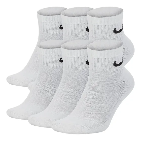 Medias Nike Everyday Cushioned 6 Pares Sx7669-100 Blanco