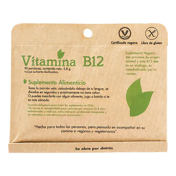 Vitamina B12 9 Gr - 90 Porciones Sabor Sin sabor