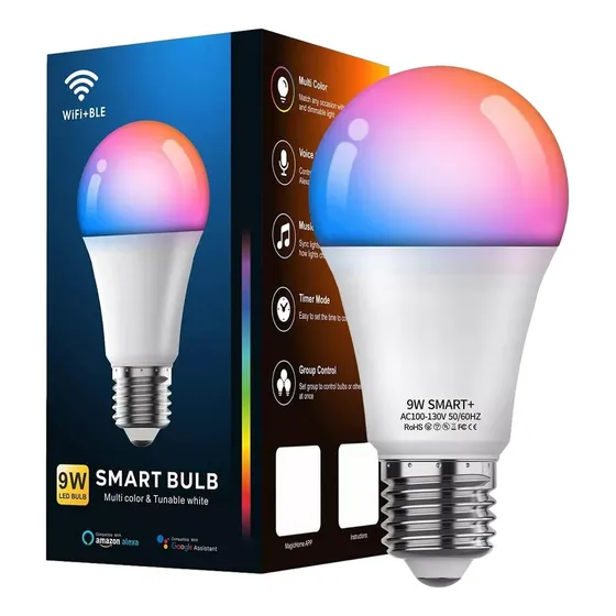 Foco Led Inteligente Wifi 9w Compatible Alexa Google Control