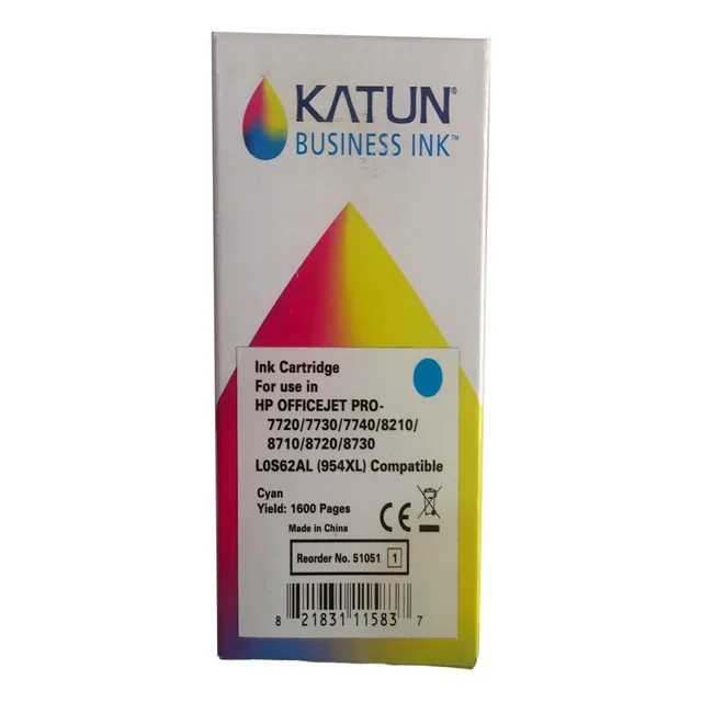 Cartucho De Tinta Cian Compatible 952xl 954xl Katun