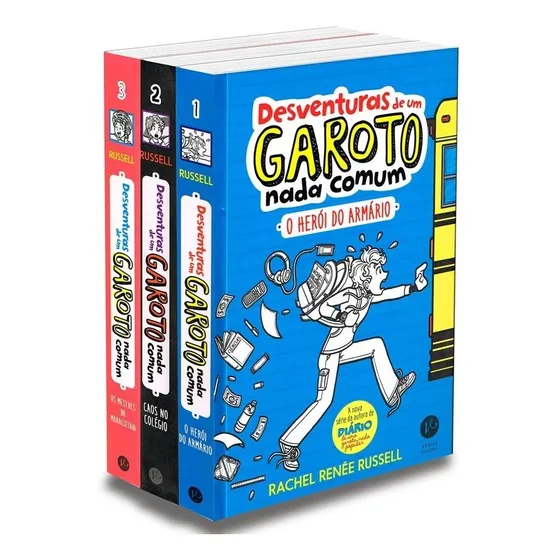 Kit Desventuras de Um Garoto Nada Comum - 1,2 e 3: Não Aplica, de : Rachel Renée Russell. Série Não aplica, vol. Não Aplica. Editora Verus, capa dura, edição não aplica em português, 2021