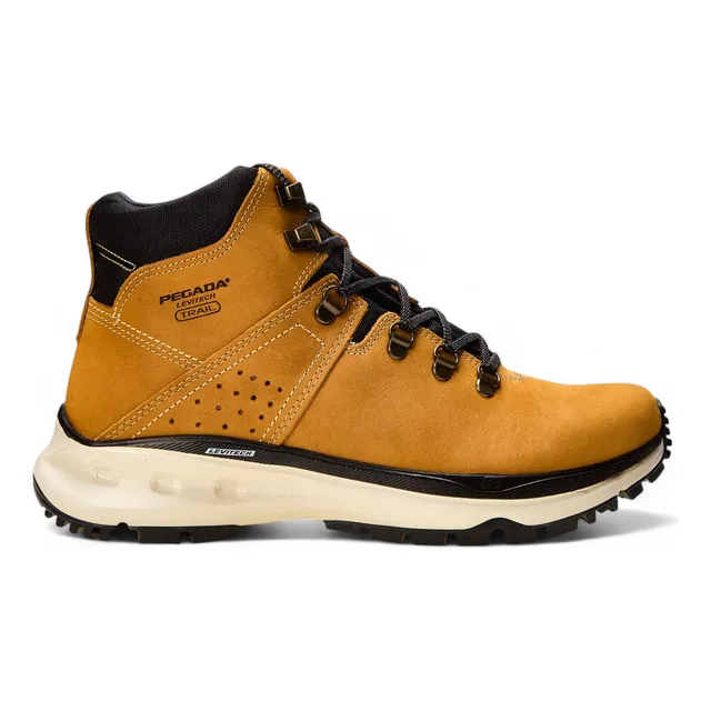 Bota De Trekking Masculina 150405 Cabedal Em Couro Pegada