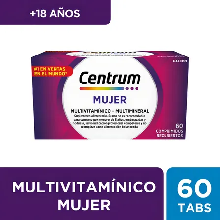 Centrum Mujer 60 Comprimidos Sabor