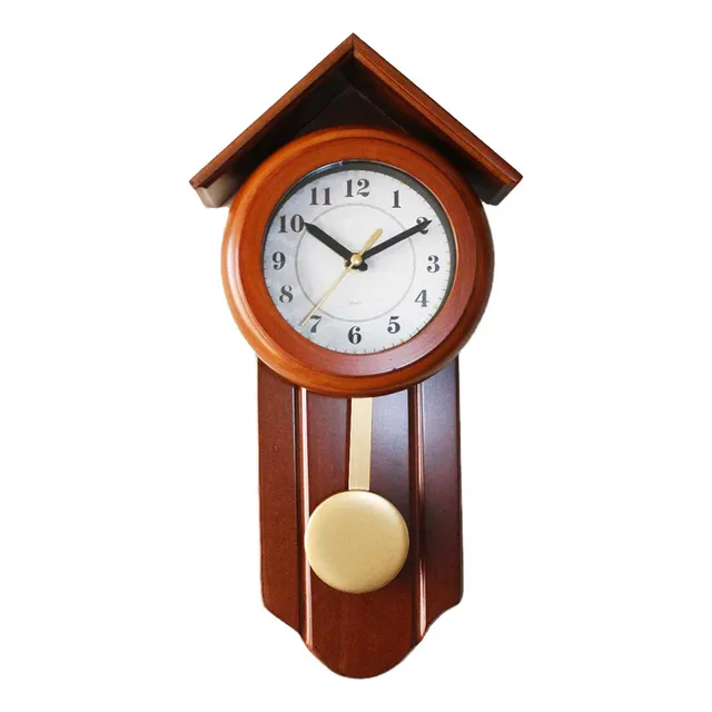 Reloj Pared Péndulo Decorativo Madera + ¡ Obsequio!