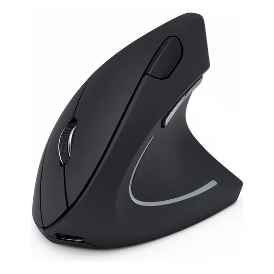 Mouse Vertical Recargable Ergonomico 2.4ghz Raton Pc Gamer
