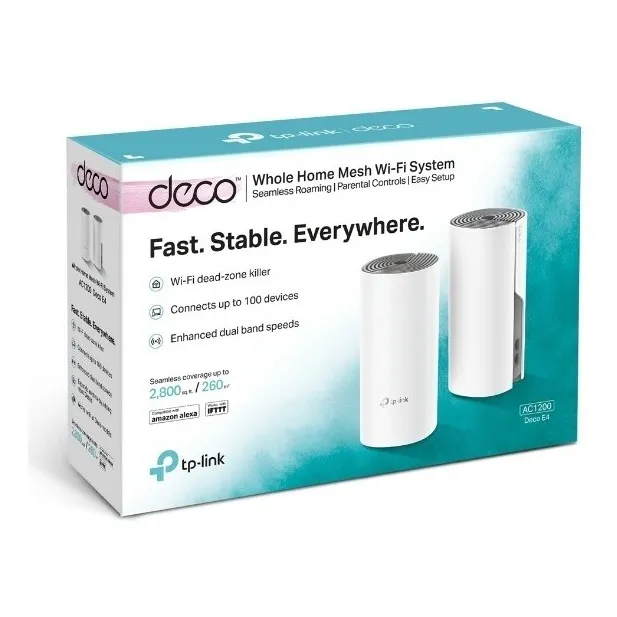 Deco E4  2-pack Ac1200 Sistema Mesh Para Todo El Hogar