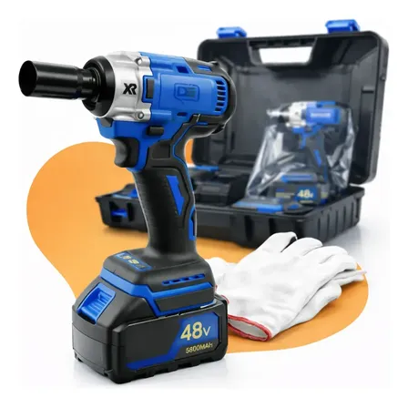 Chave De Impacto Parafusadeira Furadeira Recarregável Azul 50 Hz/60 Hz