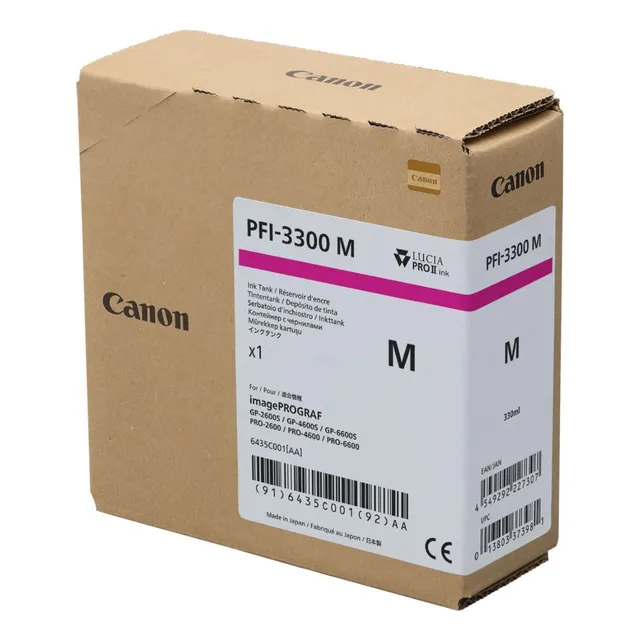 Cartucho De Tinta Canon Pfi-3300 M Magenta | 330ml