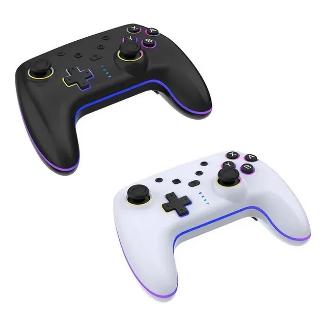 Control Joystick Inalámbrico Seisa Sj-935b Negro Y Blanco
