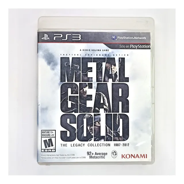 Metal Gear Solid The Legacy Collection Playstation 3
