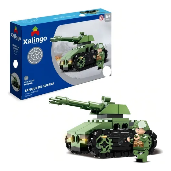 Blocos Para Montar Tanque De Guerra 121 Peças Xalingo