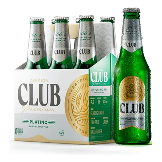 Sixpack Club Platino 330 Ml A Domicilio Promoción