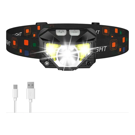 Linterna Frontal De Cabeza Minera Recargable Táctica Led 