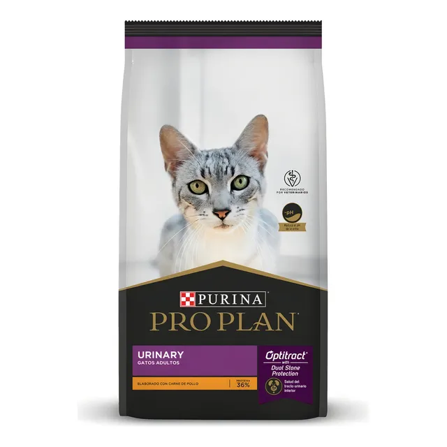 Alimento Pro Plan OptiTract Urinary para gato adulto de raza mediana sabor pollo y arroz de 3 kg