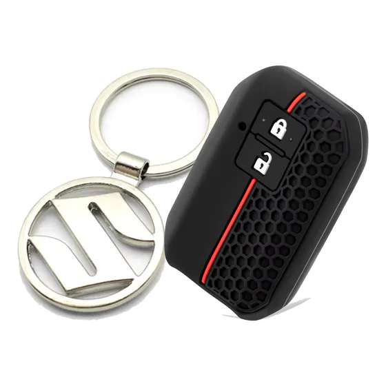 Funda Y Llavero Para Llave De Suzuki Swift Ertiga Xl7 Baleno
