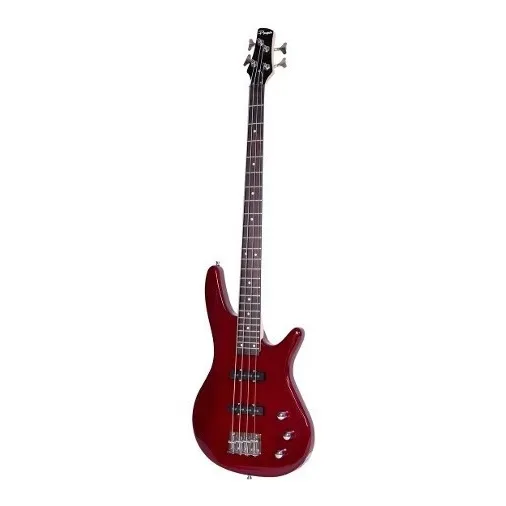 Bajo Electrico Parquer Jazz Bass Rojo Con Funda Cuota
