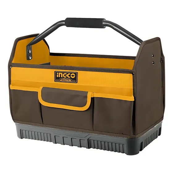Bolso Industrial Portaherramientas C/ Manilla Ingco Htbgl04 Color Amarillo