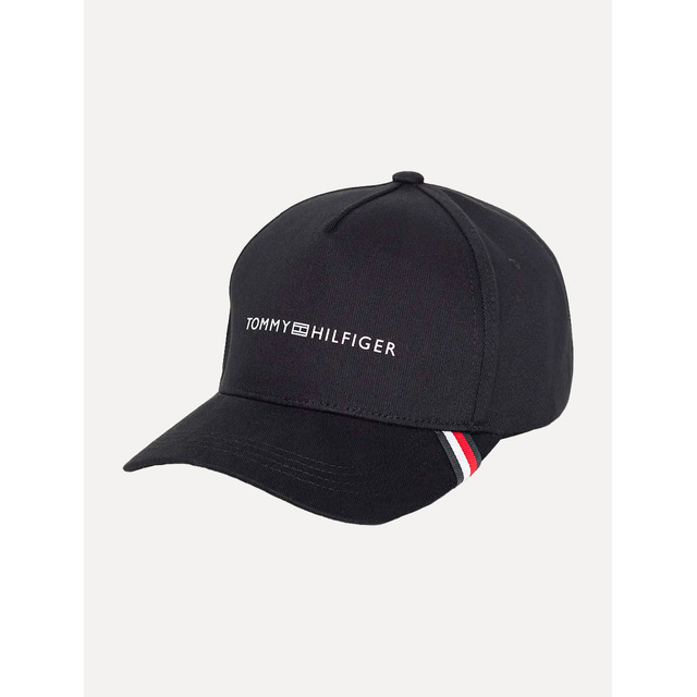 Boné Tommy Hilfiger Uptown Cap Logo Preto Boné Tommy Hilfiger Uptown Cap Logo Preto