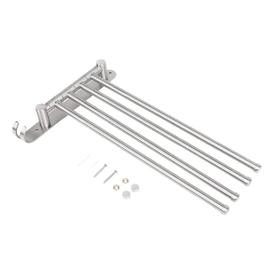 Toallero Metalico Rebatible Giratorio Extensible 4 Toallas