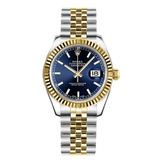 Reloj Datejust Combinado - Estuche De Cuero - Calendario