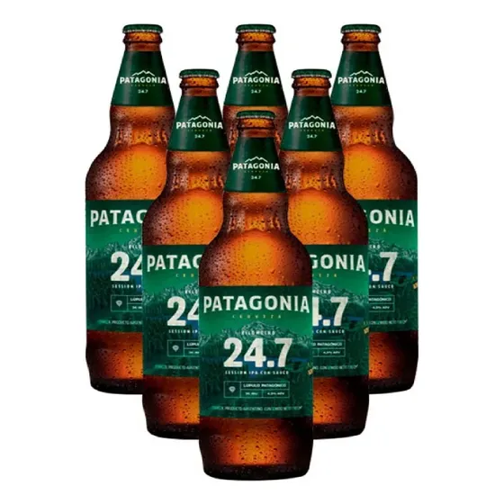Cerveza Ipa 24.7 Patagonia 730 Ml X 6 Unidades