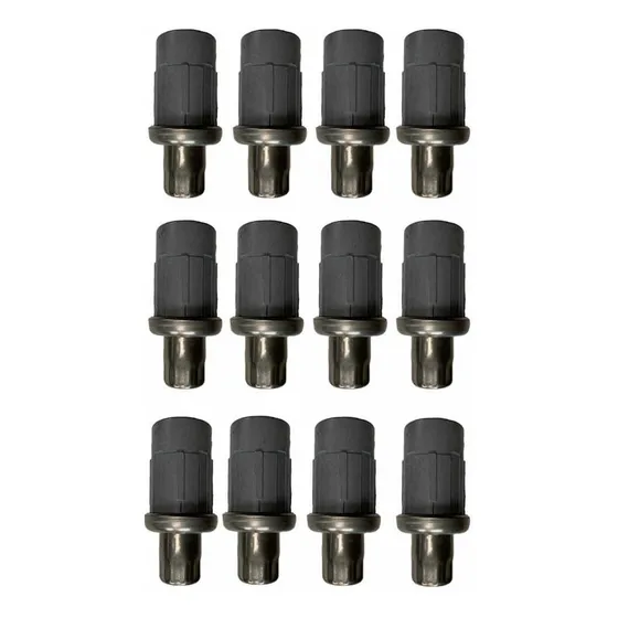 Tornillo Regatón Nivelador Acero Inox Plastico 1 1/2pg 12pz
