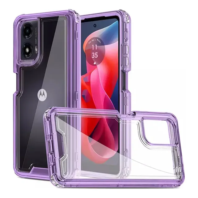 Funda Protector Uso Rudo 3 En 1 Para Motorola Carcasa