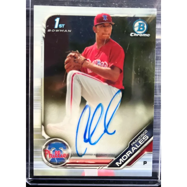 Francisco Morales 2019 Bowman Chrome 1st Prospect Autograph