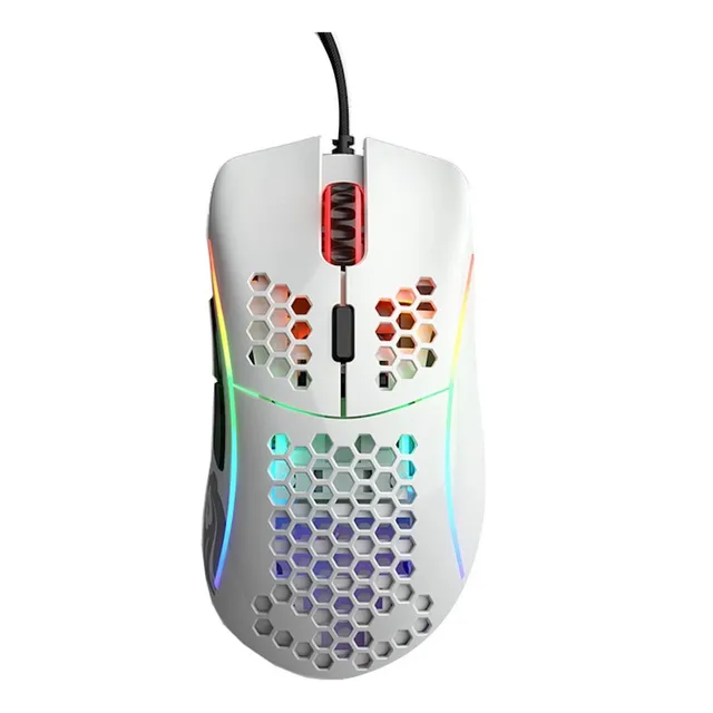 Mouse gamer de juego Glorious Model D glossy white