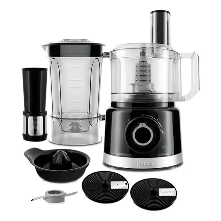 Multiprocessador Philco Pmp1500p Turbo 5 Em 1 Preto 900w 220v