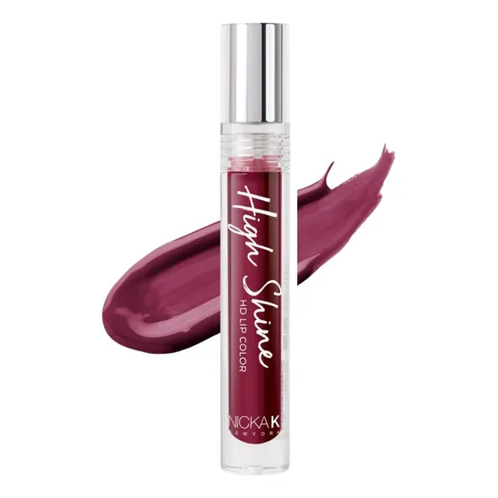 Labial Liquido Nicka K High Shine Hd N°01 Midnight Plum