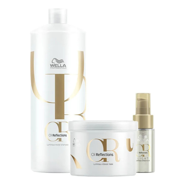 Wella Kit Oil Reflections Shampoo Mascara, Oleo Light Gratis Wella Kit Oil Reflections Shampoo Mascara, Oleo Light Gratis