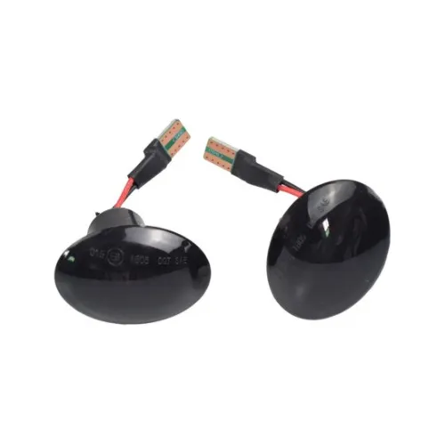 #f Par De Cocuyos Micas Laterales Ford Ka Negros Con Leds
