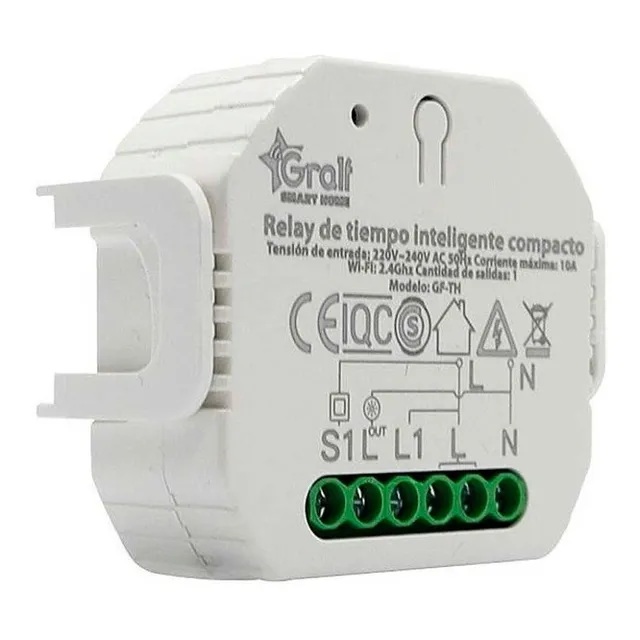 Relay Tiempo Inteligente Gralf Wifi 1 Canal Llave Externa