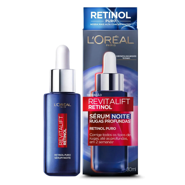 Sérum Retinol Noturno Antirrugas L'oréal Paris Revitalift Todo Tipo De Pele Noite