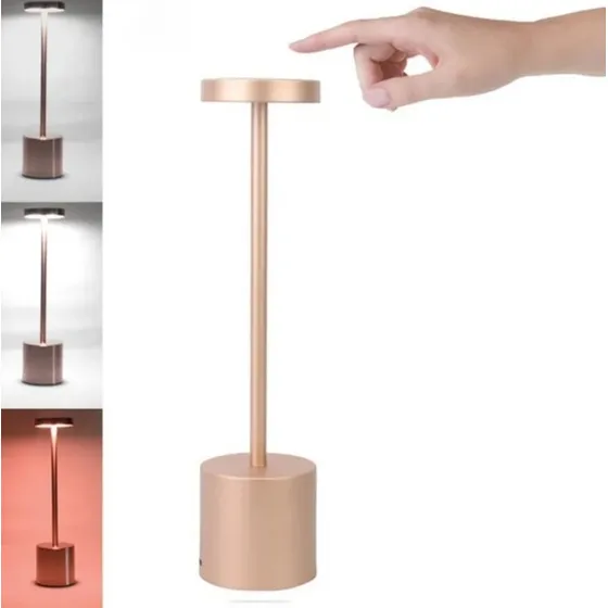 Lámpara De Mesa Usb Recargable Inalámbrica Táctil Restaurant