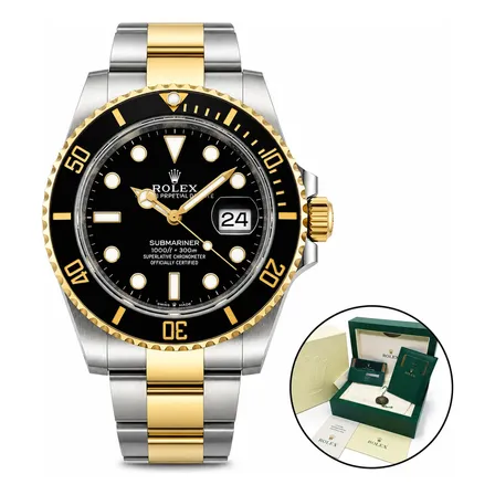 Relógio Rolex Submariner Date Automático Sea Gold