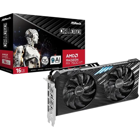 Tarjeta De Video Asrock Amd Radeon Rx7600 Xt Challenger 16gb