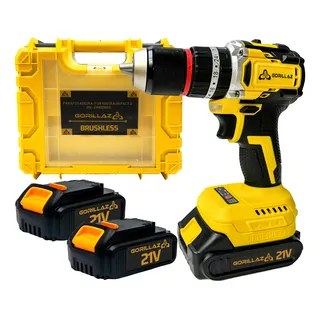 Furadeira Parafusadeira Impacto Sem Fio 2 Baterias 21v Brushless 3/8 10mm Gorillaz Gpb-100 Bivolt Com Maleta Furadeira Parafusadeira Impacto Sem Fio 2 Baterias 21v Brushless 3/8 10mm Gorillaz Gpb-100 Bivolt Com Maleta